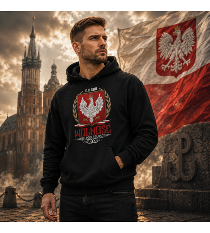 Bluza z kapturem  WOLNOŚĆ